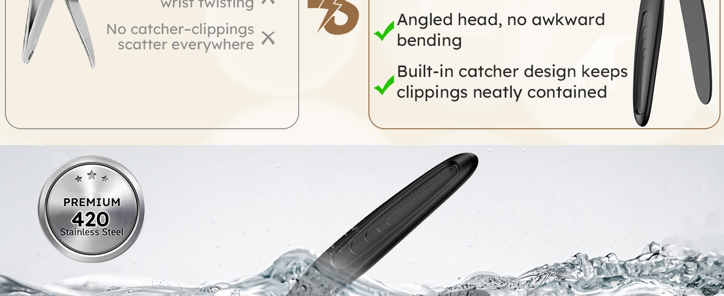 Upgrade Extended Toenail Clippers for Thi Toenails, Long Handled Nail