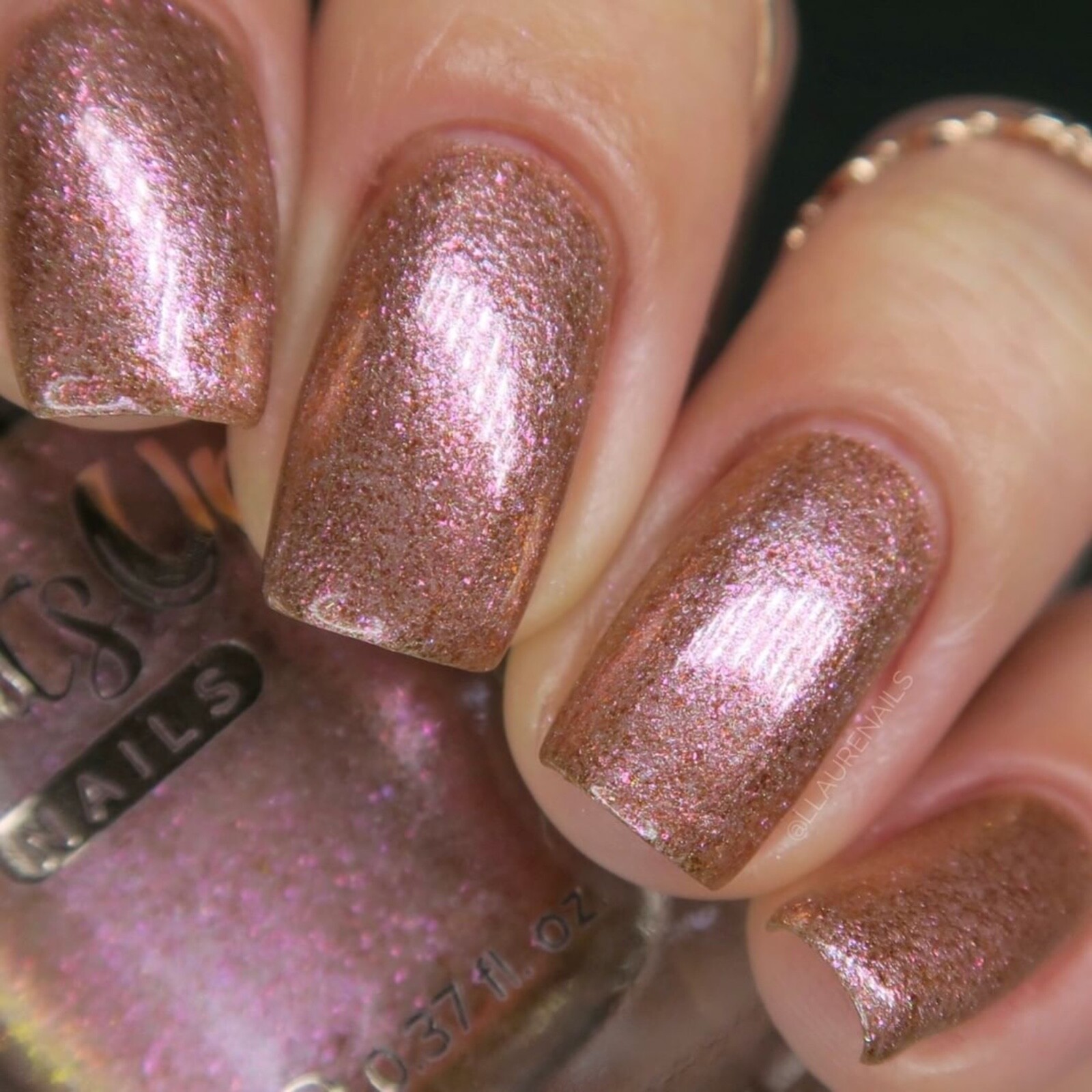 Whats Up Nails – Agate Nail Polish (Pink Duochrome) Nail Polish for Nail Art