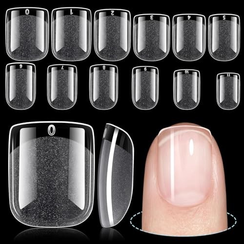 240Pcs Extra Short Square Nail Tips – Short Nails Tips – Extra Short Square