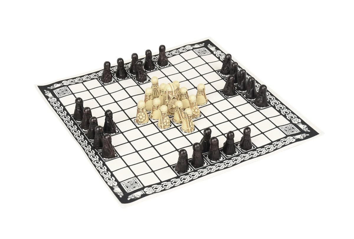 Hnefatafl Board Game – Viking Chess Set – 11.6 x 5.9 x 1.4 inches, One Colour