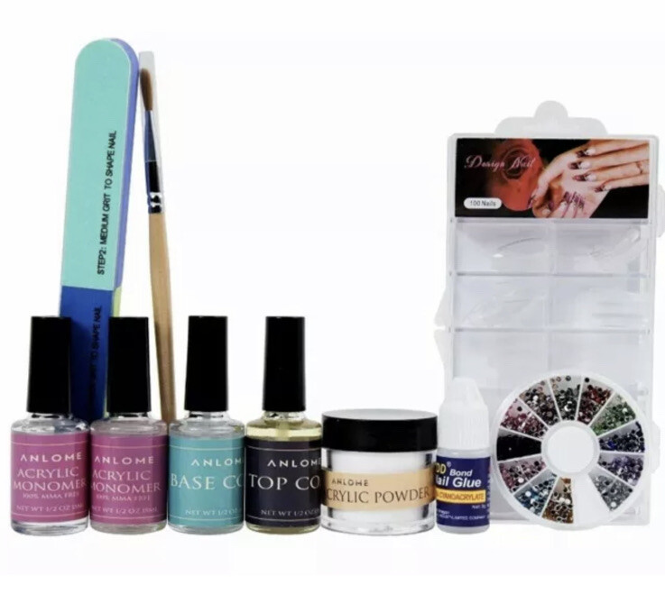ANLOME Acrylic Nail Kit PREMIUM NAIL SYSTEM New Damaged Box