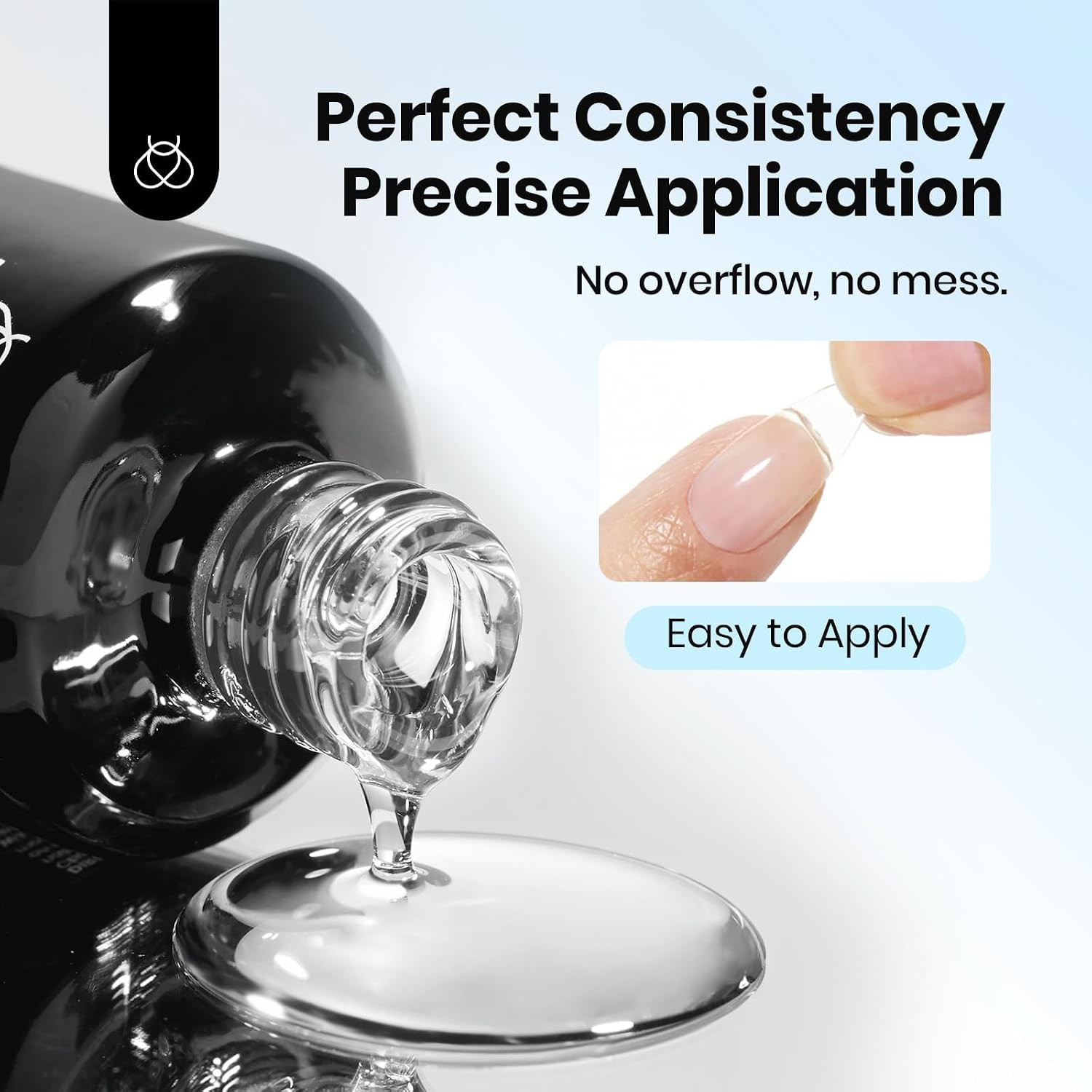 Beetles 2Pcs 15Ml Hema-Free Nail Glue Gel for Acrylic Nail Tips & Clear Press on