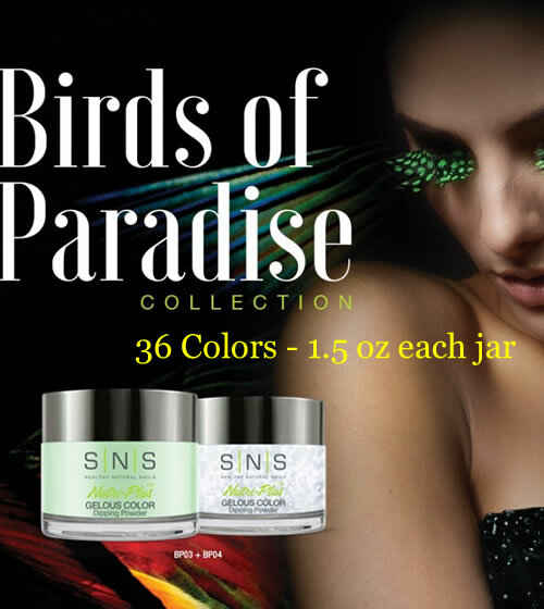 SNS Nail Color Dipping Powder Collection Birds of Paradise (BP) 1.5 oz ~YOU PICK