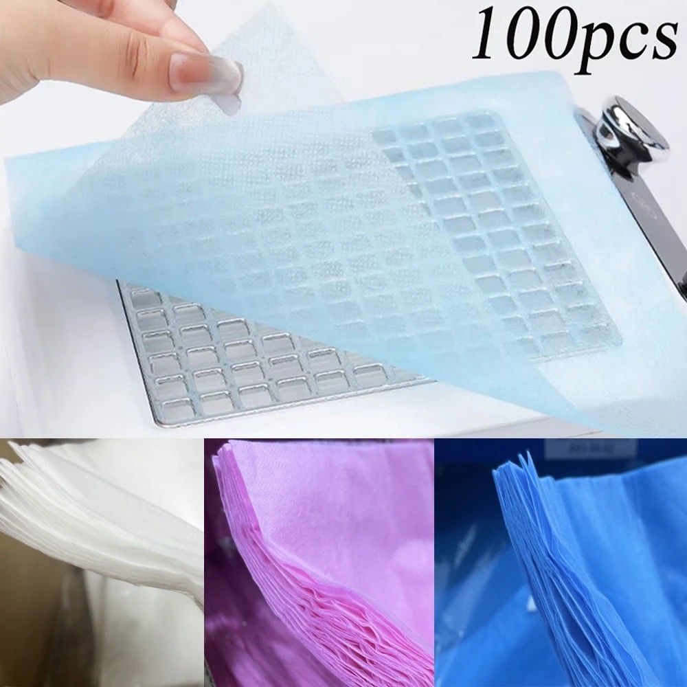 100pcs Nail Dust Collector Filter Paper Disposable Non Woven Manicure Vacuum Bag