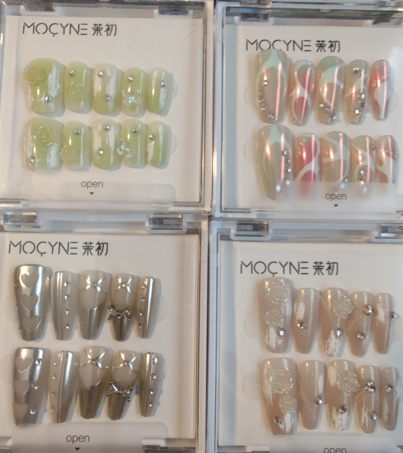 Press On Nails Bundle Lot 4-5 Sets Reusable Handmade Nail Kit w Glue Tabs