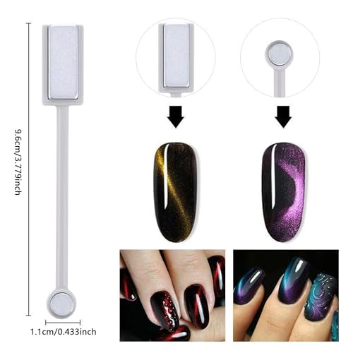 16 Pieces Cat Eye Nail Magnet Tool Set For Nails, Cat Eye Nail Polish SET1
