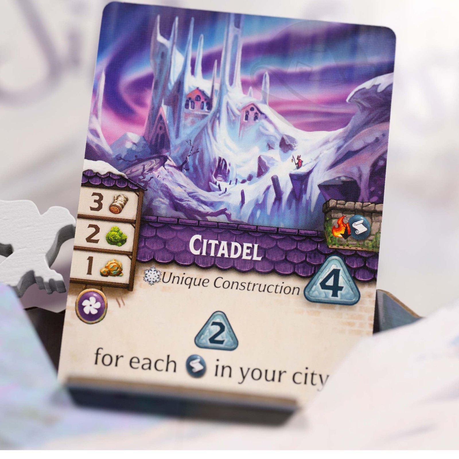Everdell Silverfrost Essentials Edition Board 12 inches x 12 inches, Silver