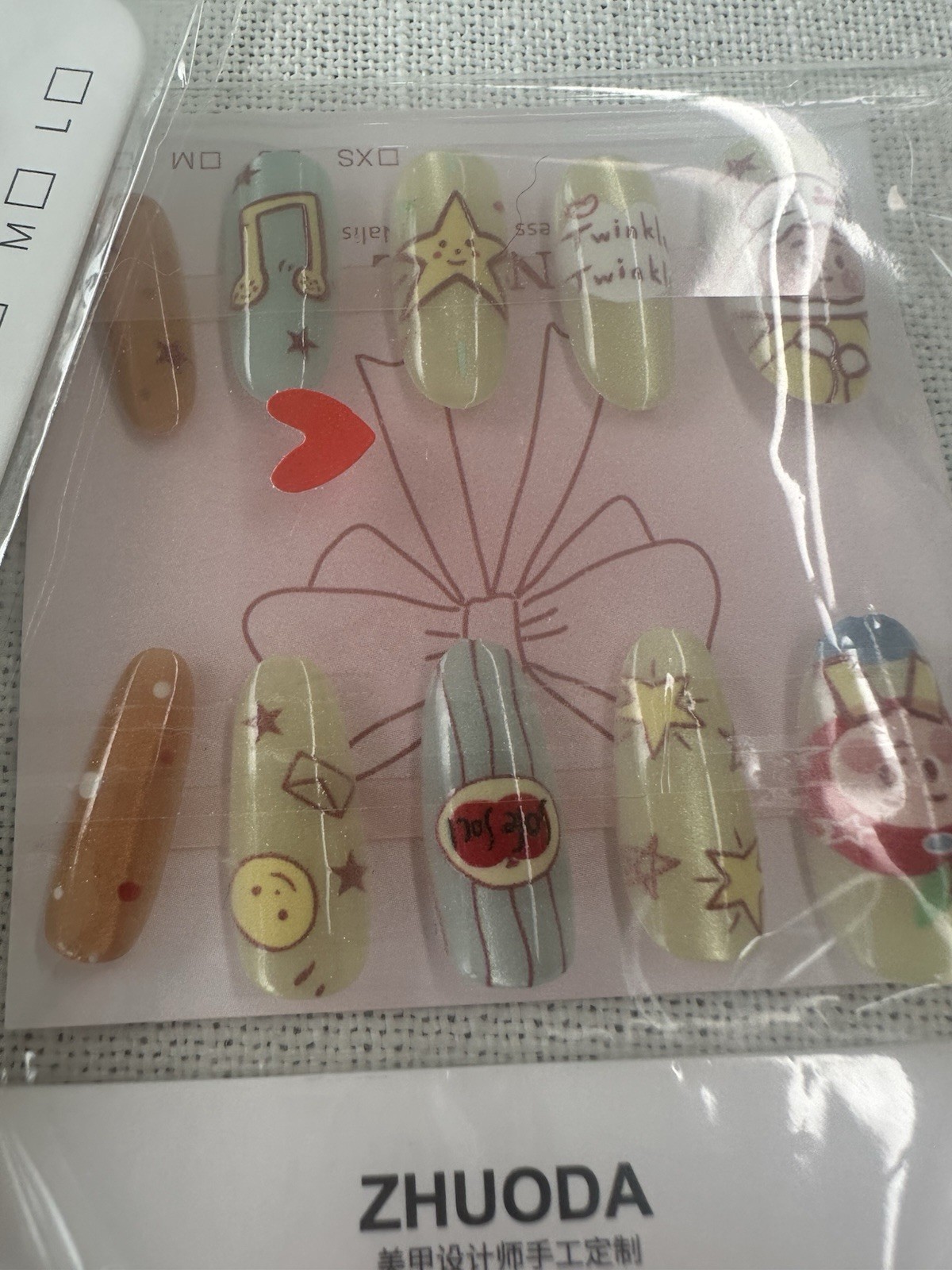 10 pairs 100 pieces press-on nails lot in size small