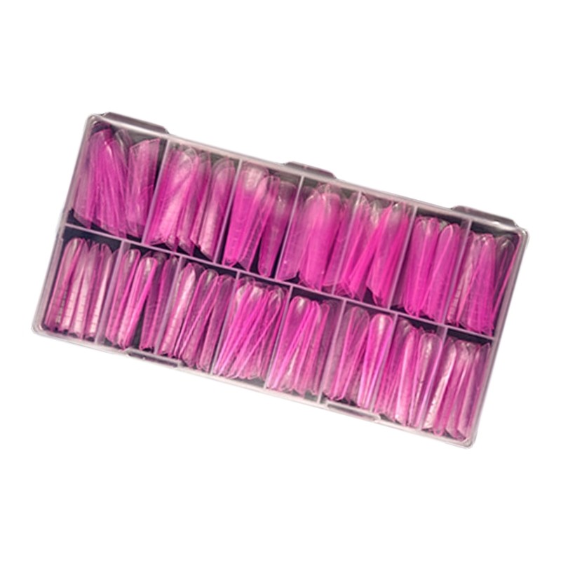 Clear Duals Acrylic Nail System Form UVS Gel Nail Mold Full Cover Fasle Nail Tip