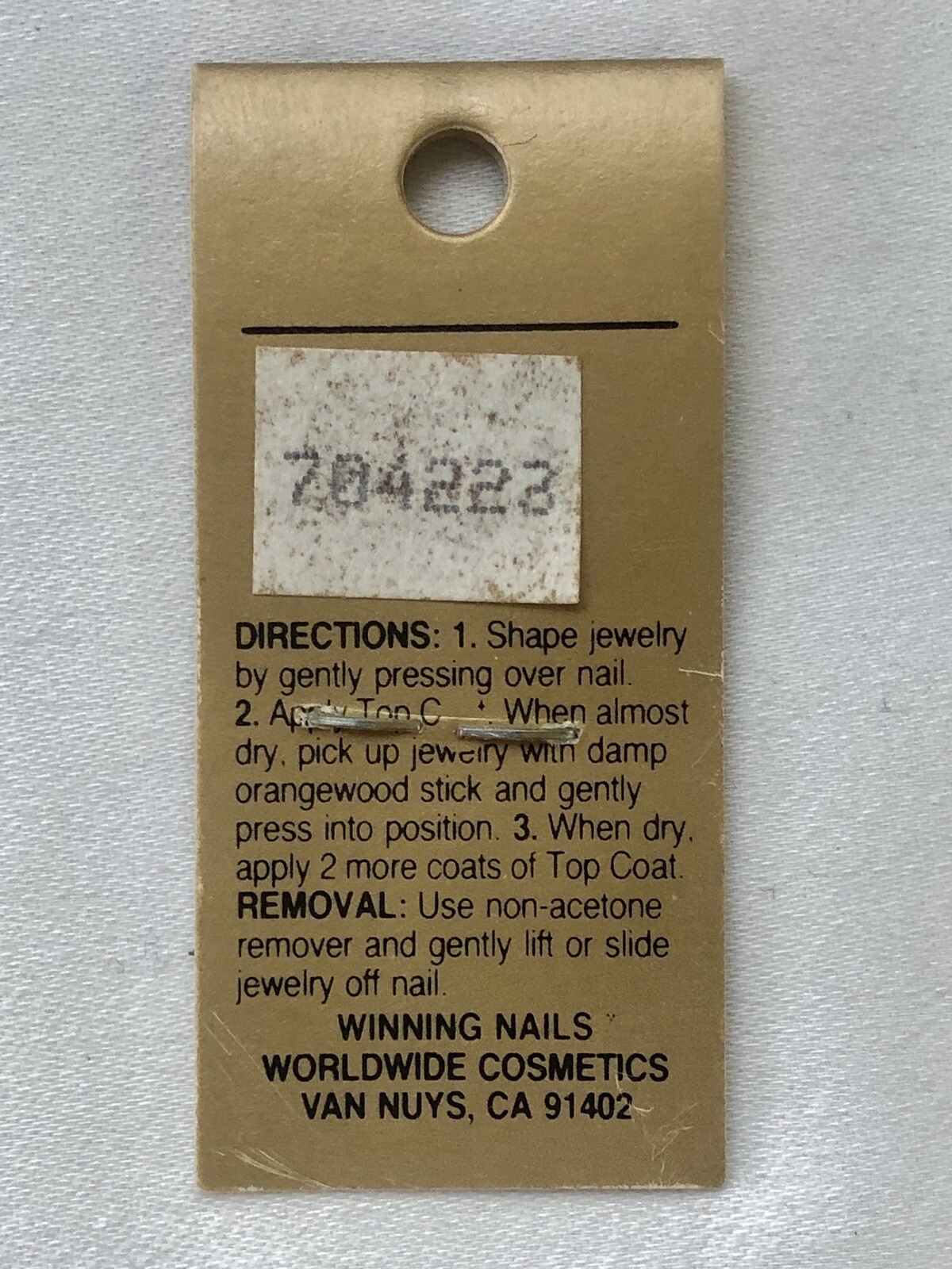 Winning Nails Nail Jewelry 24 kt Gold Plated 3 per package – Cursive Letter Y