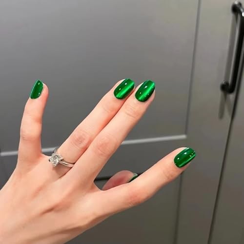 24Pcs Short Press On Nails Square Fake Nails Full Cover False Nails With nail08