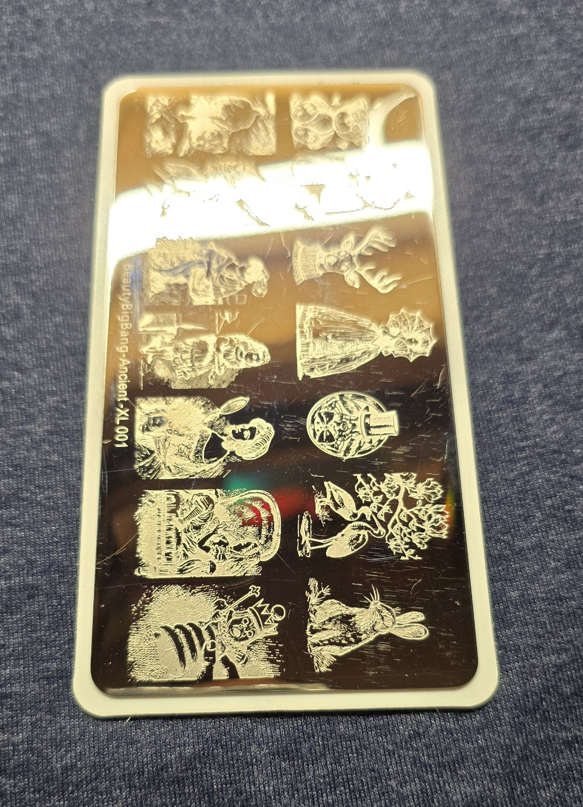 BeautyBigBang Ancient XL001 Love Birds Puppy Bunny Fairytale Nail Stamp Plate