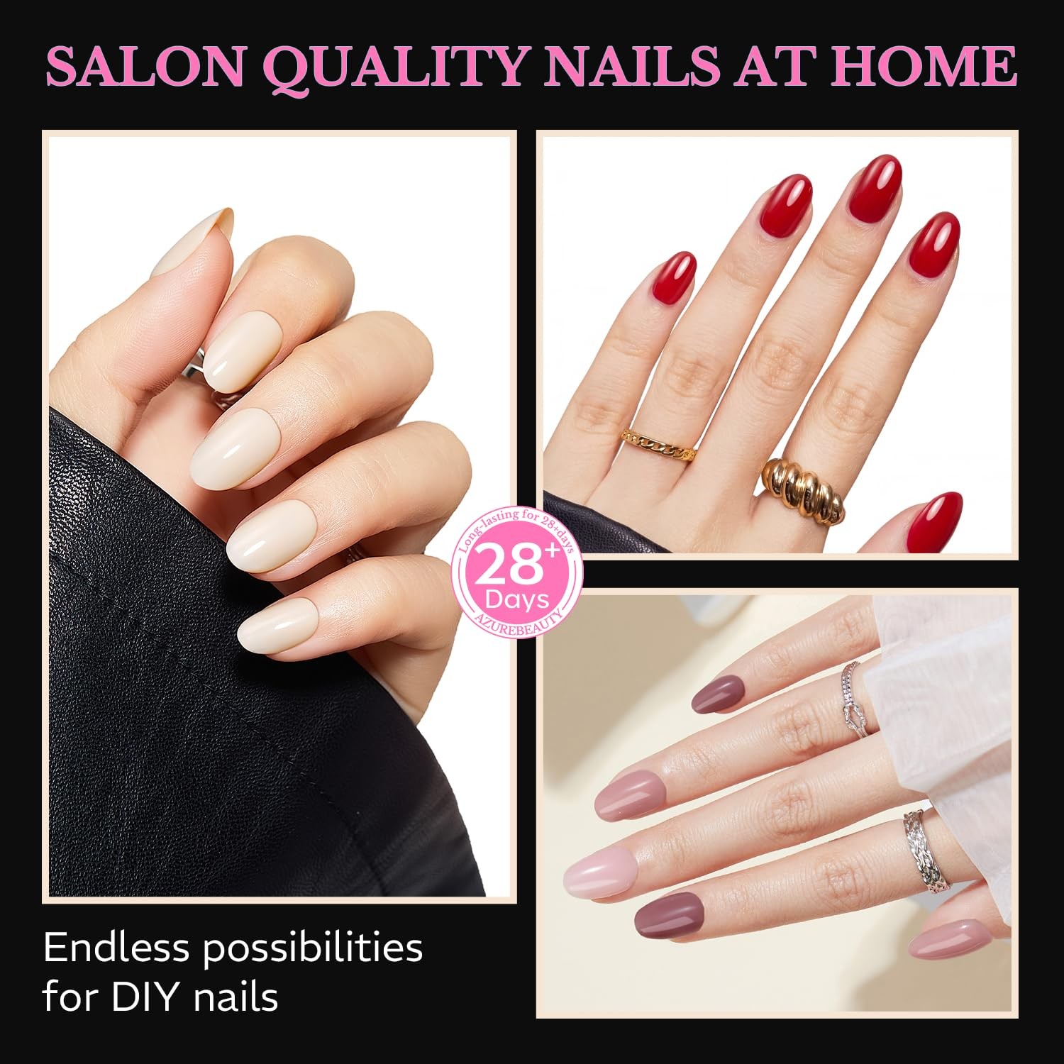 Short Oval Round Nail Tips, 600pcs Pre 600 Piece Assortment,
