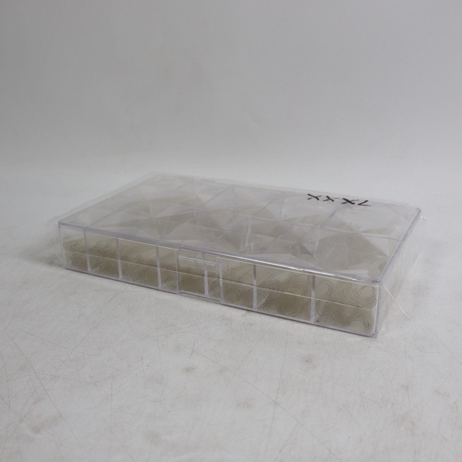 504-Piece Set of XXXL Clear Square Nail Tips for Acrylic Nails 12 Sizes