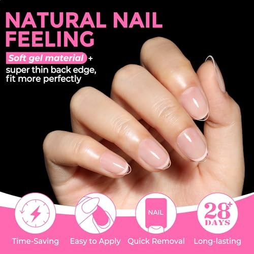 Full Cover 216pcs of Extra Short Almond Nail Tips