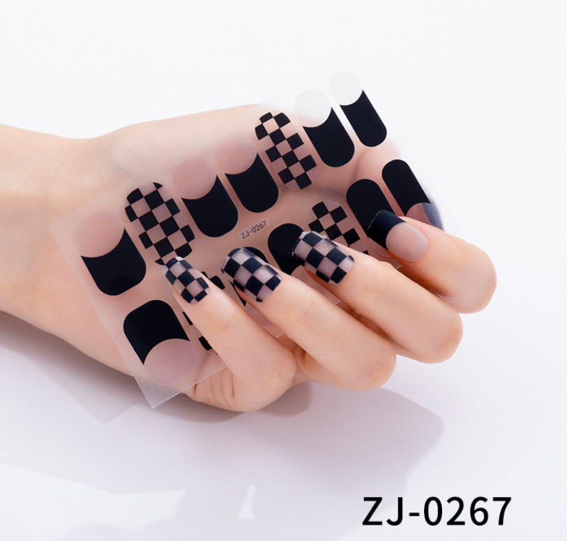 3D Nail Polish Wraps Full Size Stickers Fashion Nail Art Manicure Care NS30