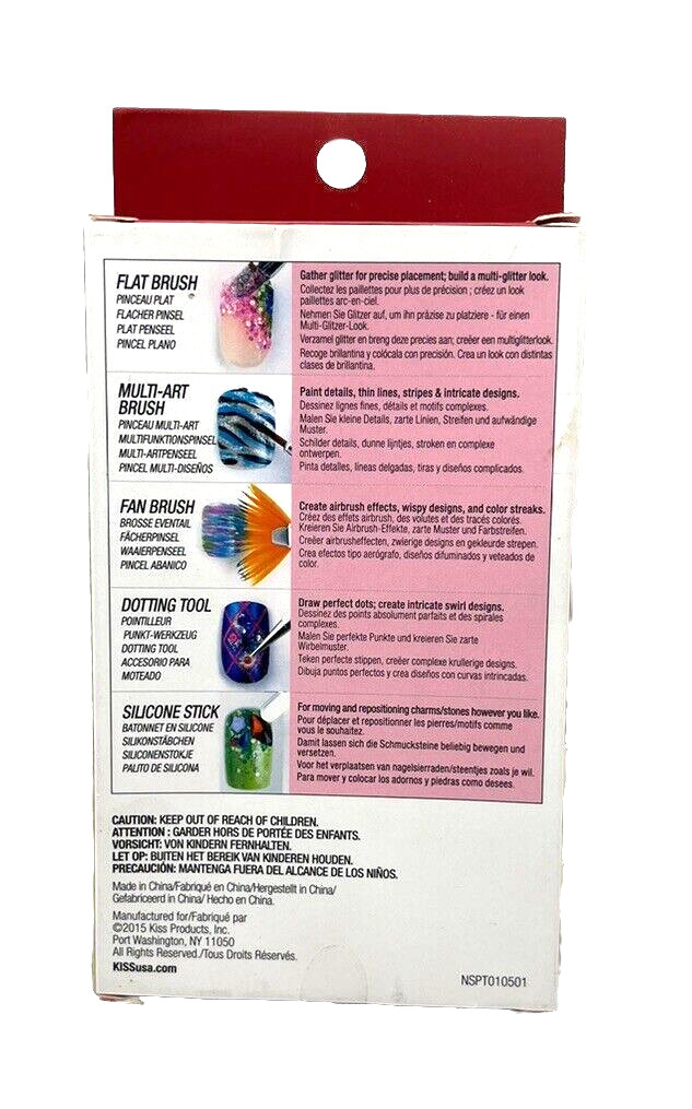 Kiss Salon Secret Nail Art Tool Kit 63200 / NSPT01 ~ NEW