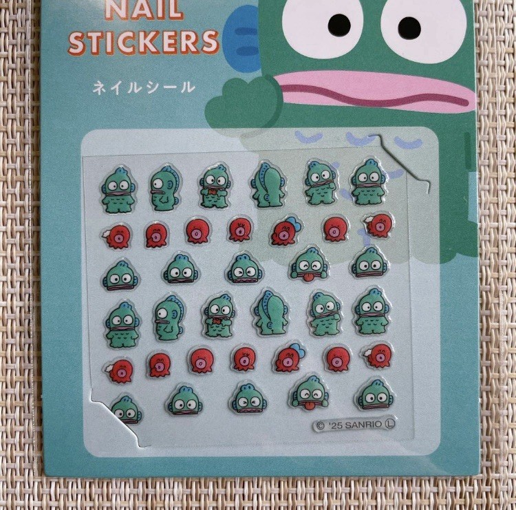Hangyodon Nail Sticker Seal Sanrio Nail art Ship Japan