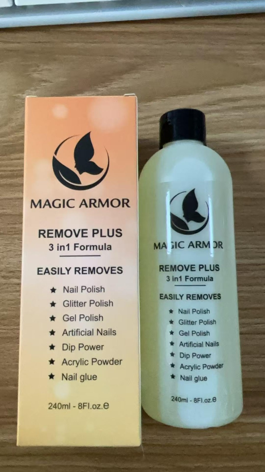 8 FL.Oz Gel Nail Polish Remover, Non Acetone 8 Fl Oz (Pack of 1)