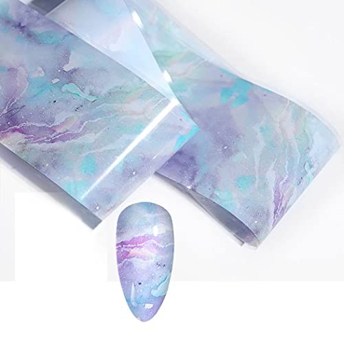 10 Rolls Pink Marbled Nail Transfer Foils Stickers Transfer Tips Manicure KIT1