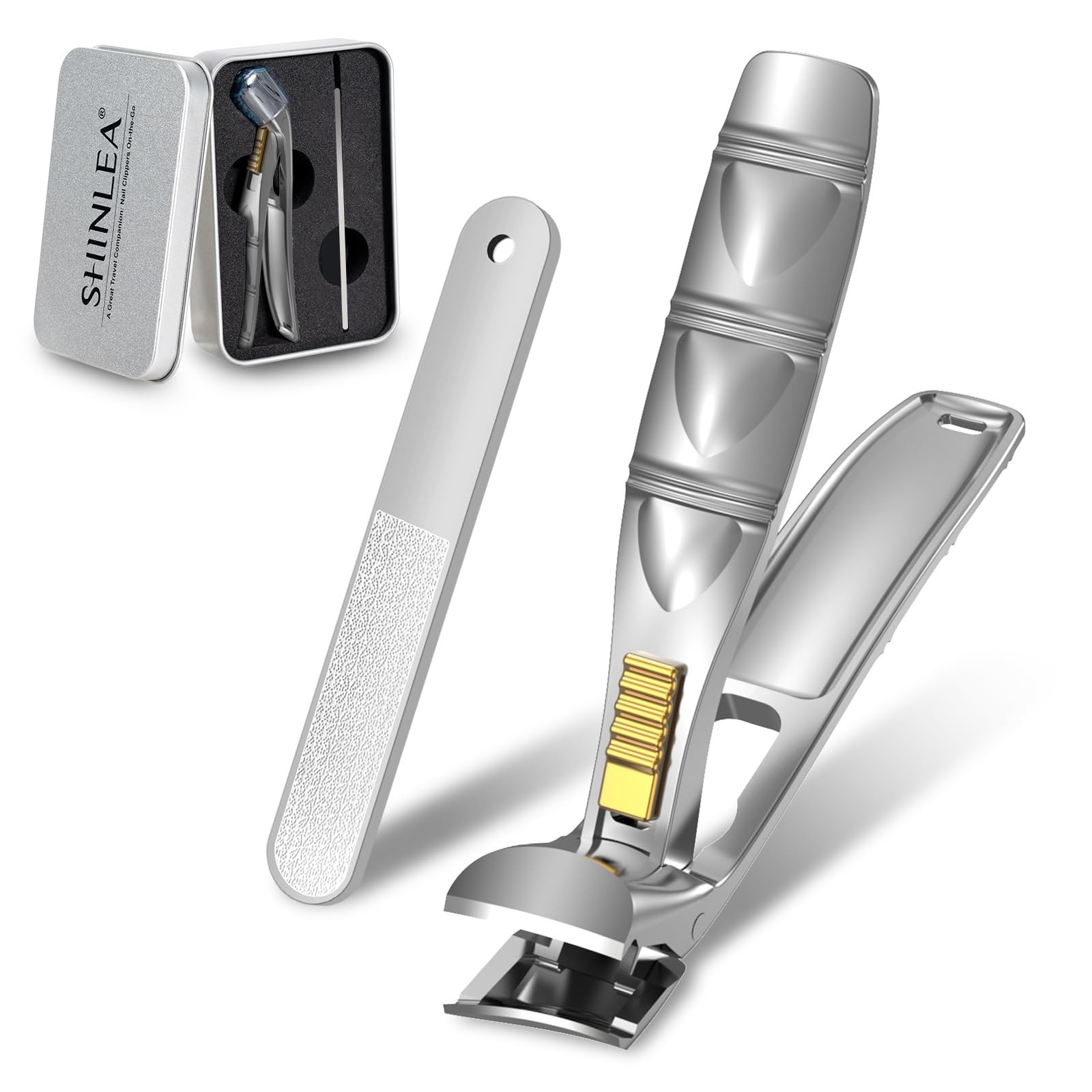 SHINLEA Nail Clippers for Seniors Thick Toenails, Professional Fingernail Toe…