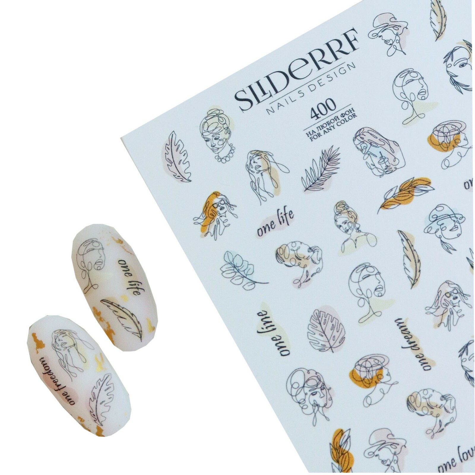 Slider.RF Abstract People Nail Decals / Sliders 400