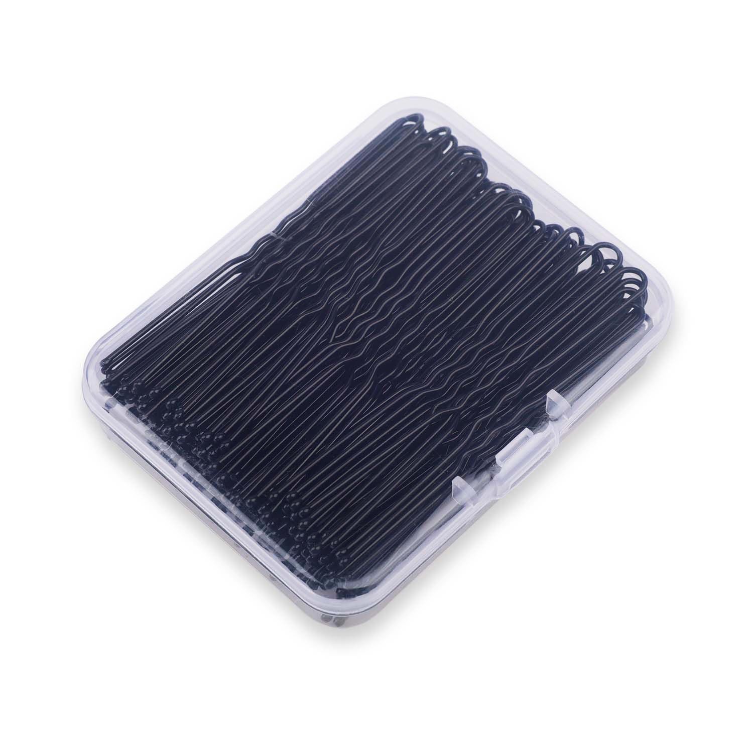 2.8 Inch U Shaped Hair Pins for Women Girls, 1 Count (Pack of 100), Black
