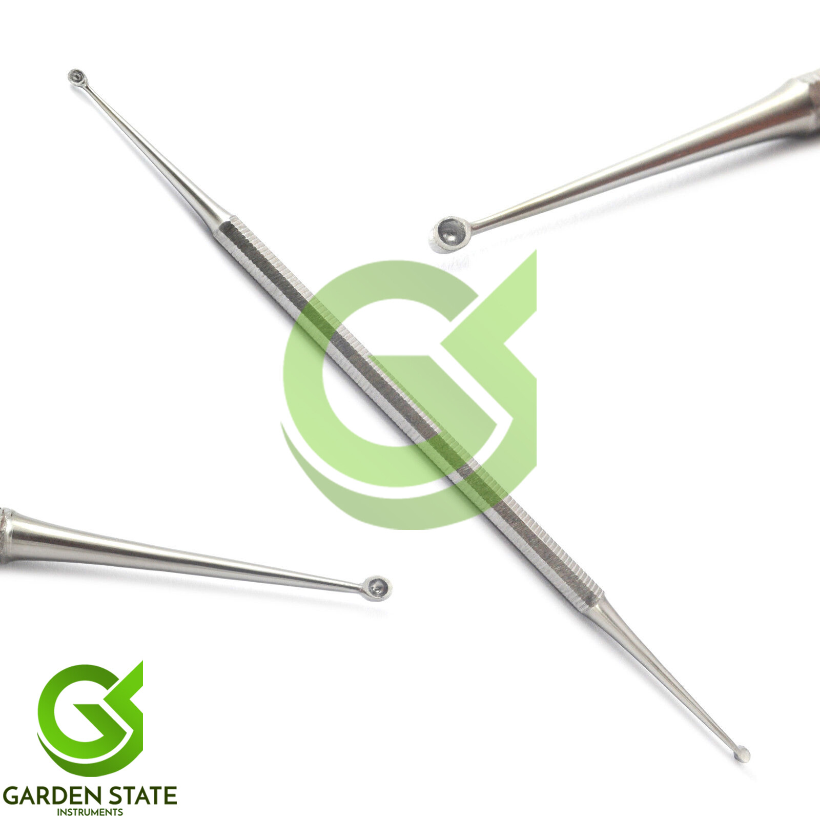 5 Pieces Toe Nail Curette Chiropody Cleaning Curettes 1.5mm-2.5mm Double Ended