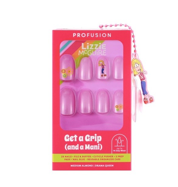 Y2k Lizzie McGuire Profusion Makeup Collection Pink Press-On Nails Set New