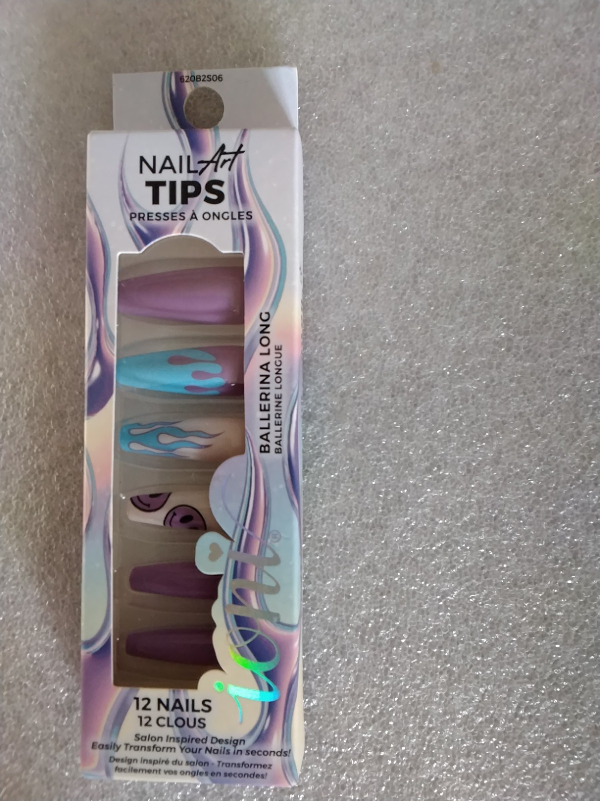 Ioni Nail Art Tips – Ballerina Long – Press On – 12 Nails