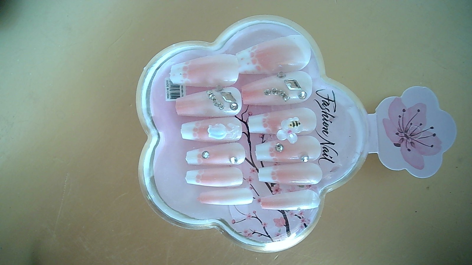 12 Piece Press On Nails – S/M with Jelly Tabs Assorted Sizes/Shapes/Colors