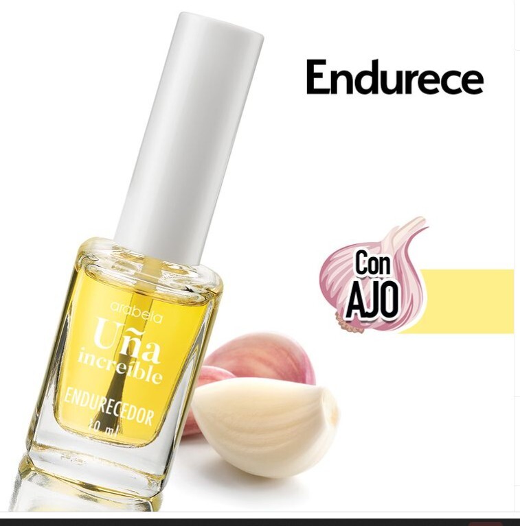 ARABELA UÑA INCREIBLE ENDURECEDOR DE UÑAS CON EXTRACTO DE AJO Y LIMON set de 2