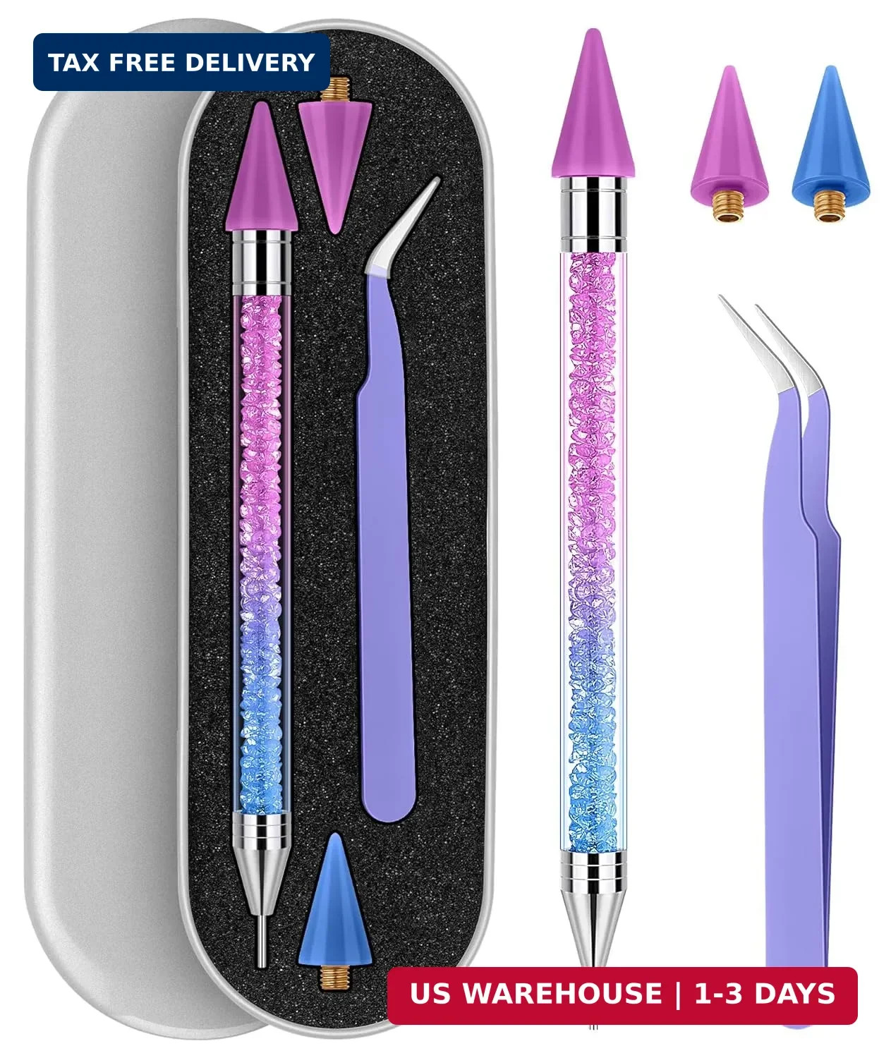 Tatuo Rhinestone Picker Tool Set Wax Pen for Rhinestones Diamond Art Painting Du