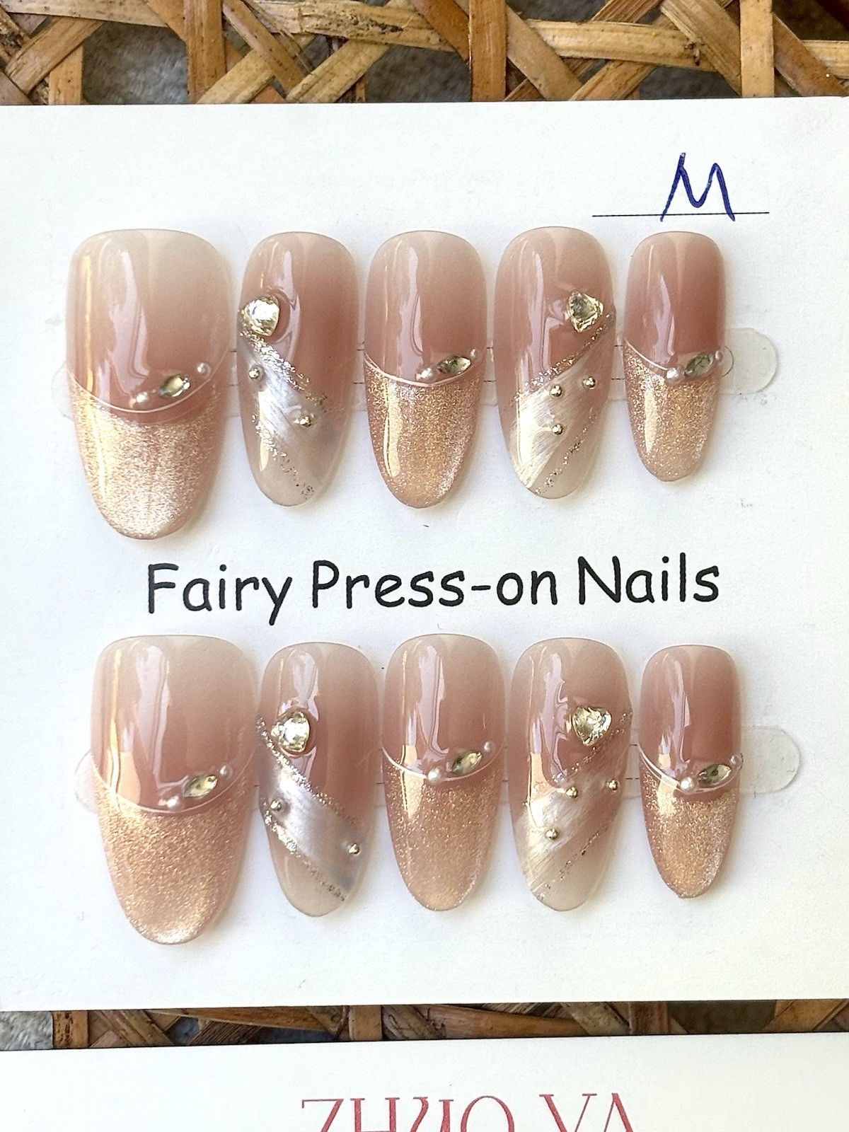 Pick Your Set(s) | Oval Almond Press-On Nails Medium Size Reusable