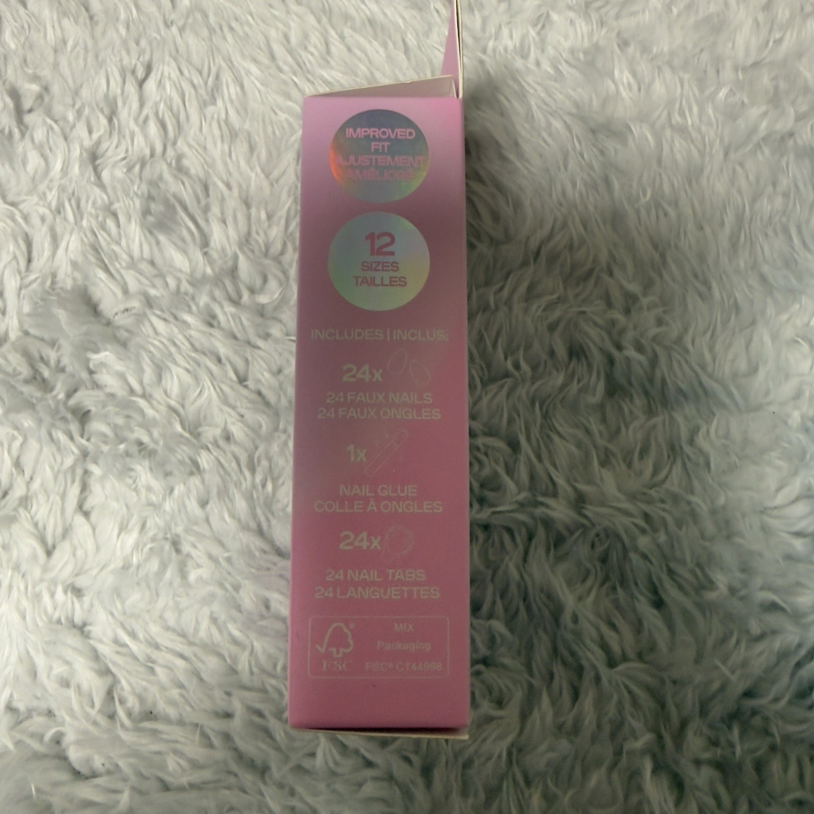 Claire’s Faux Nails 3 Packs 24 Nails per Pack Glue On