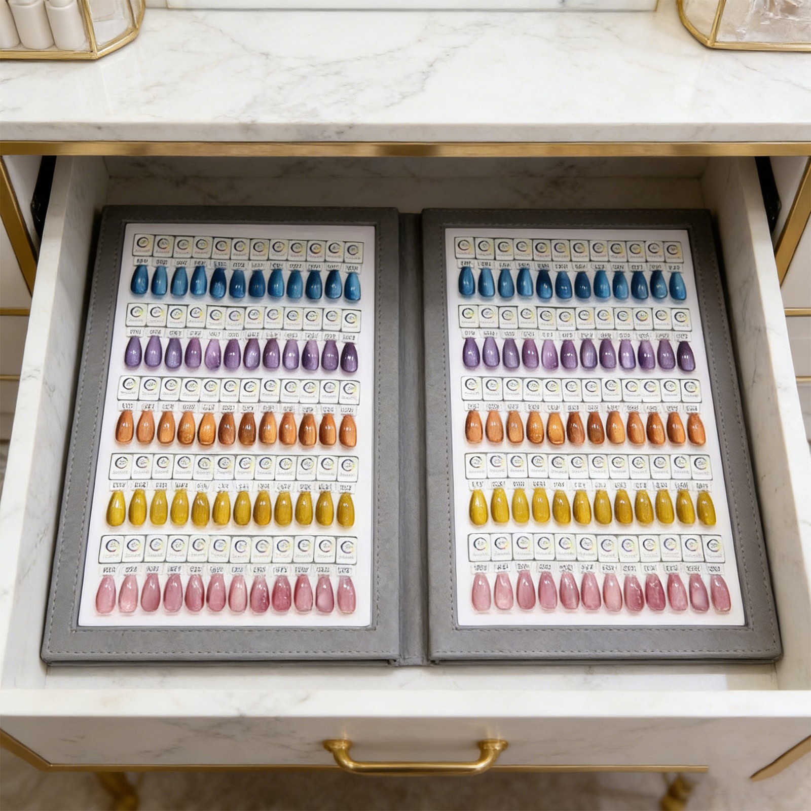 Magnetic Nail Swatches Book For Nail Technicians And DIY Users Easy To Use