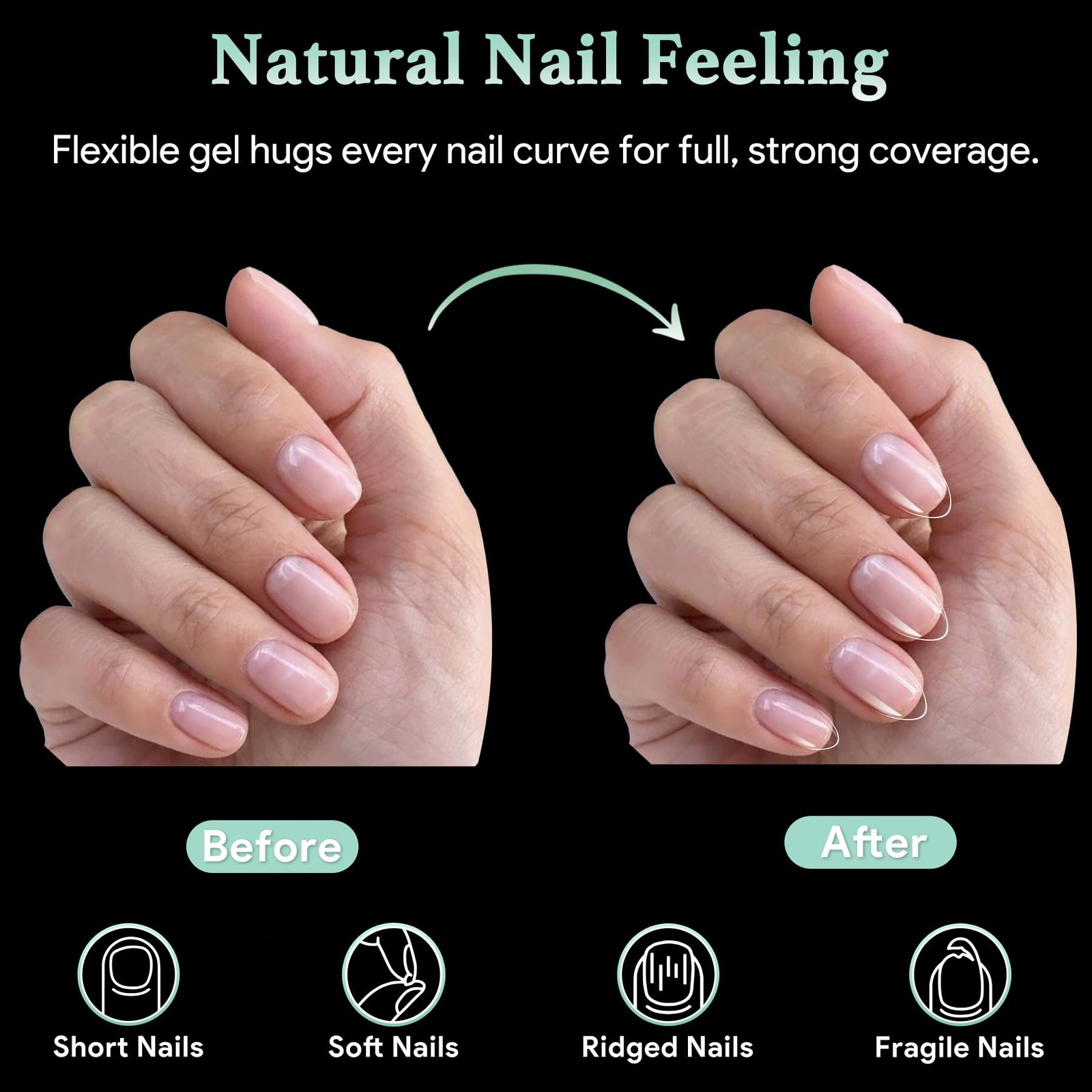 Extra Short Almond Nail Tips – B-Extra Short Almond 216 Count (Pack of 1)