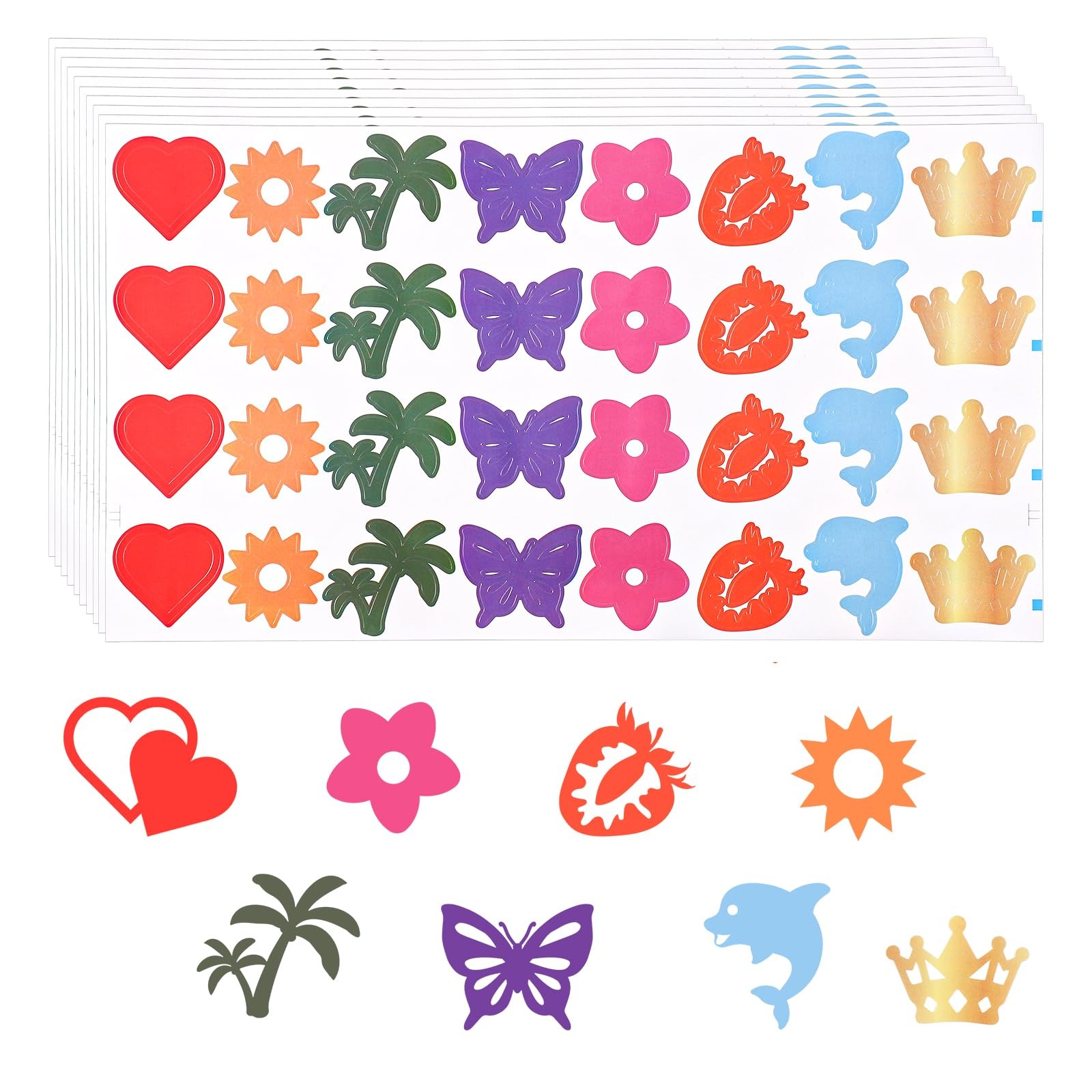 320pcs Tanning Stickers for Body, 9.8 x 5.5inch M, As Shown in the Picture