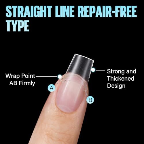 Short Coffin Nail Tips, Acrylic Nails Half Cover 240Pcs short coffin nail tips