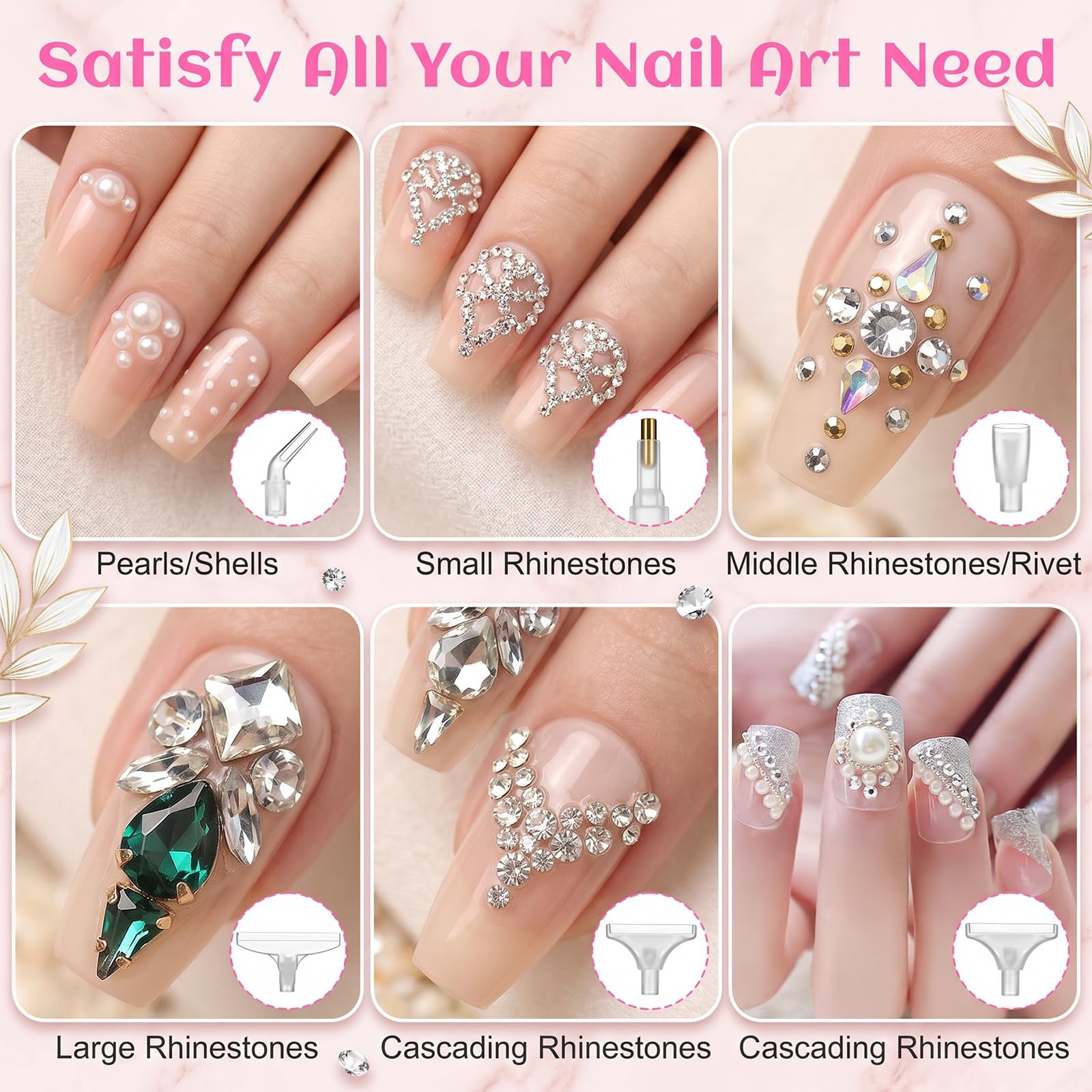 Rhinestone Picker Tool Dual-Ended Rhinestones Applicator Rhinestone Picker Ha…