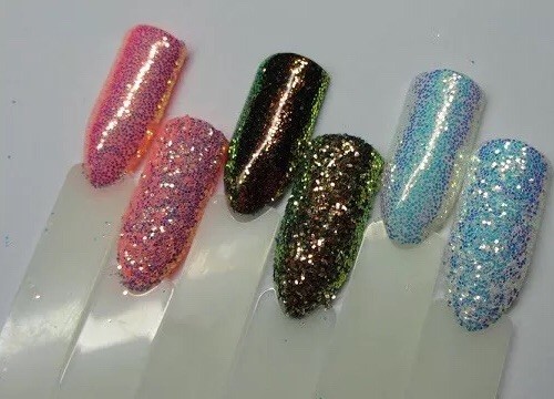 CINDERELLA PIXEL GLITTER NAILS ART AB IRIDESCENT Trend Mirror 500 gram