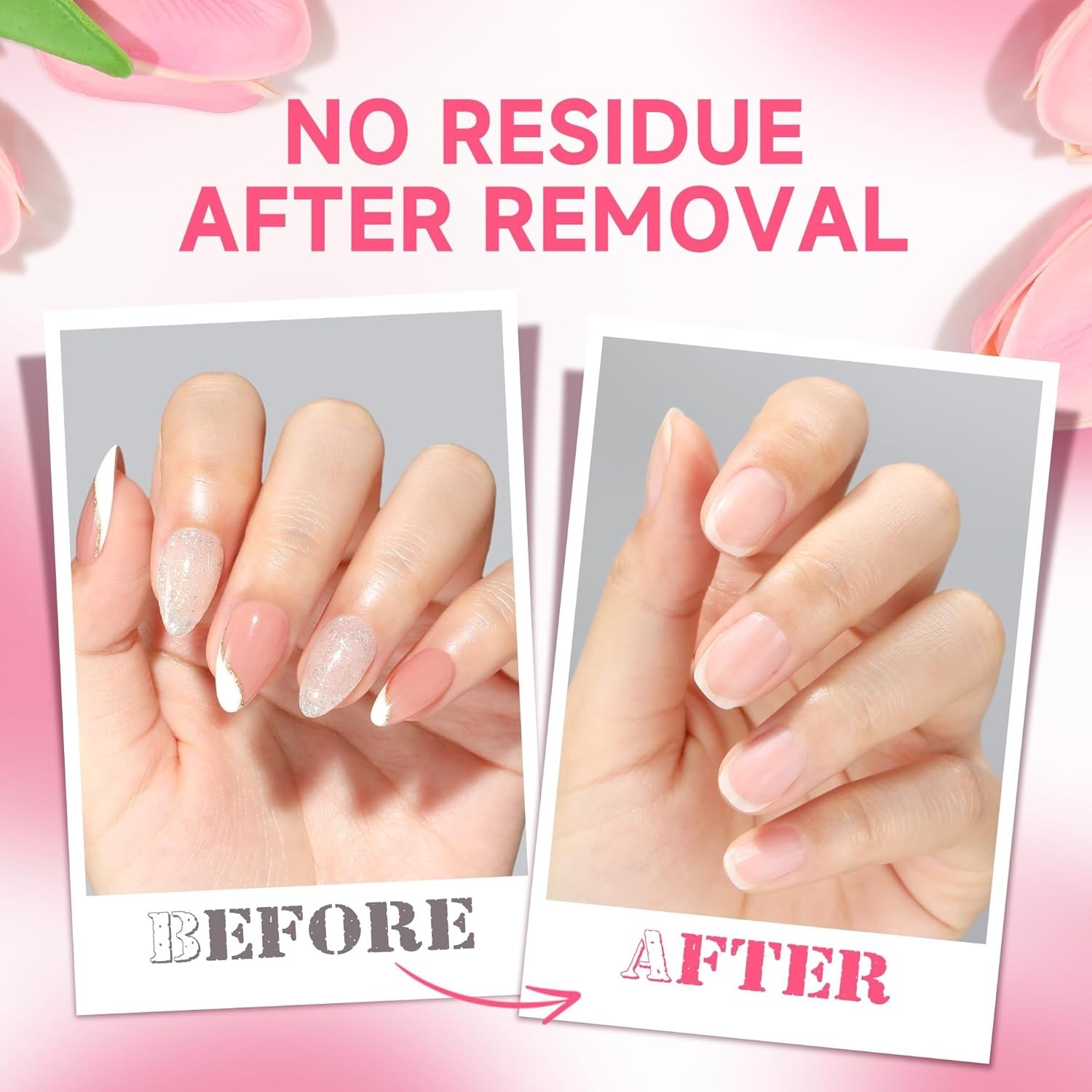All-in-One Nail Glue (10ml) & Remover (12ml) Kit – Easy Application & Removal