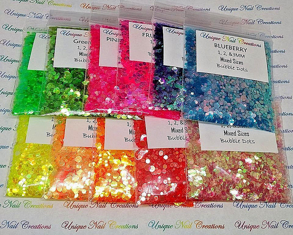 DOT Glitter~Multi-Sizes~U CHOOSE~Nail•Acrylic•Gel•Body Art•Face•Festival•Crafts