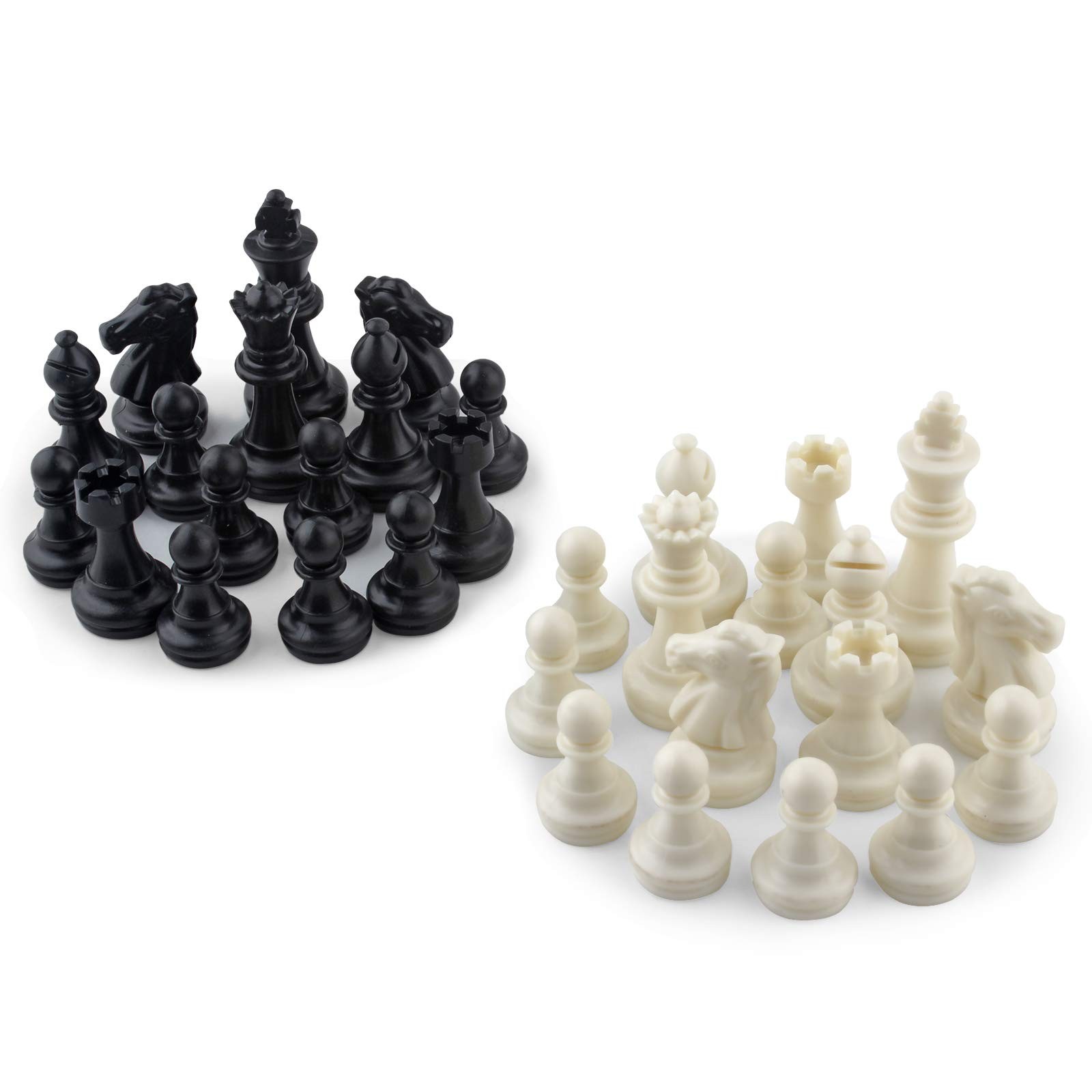 DINOBROS Chess Pieces Only Magnetic 1.97 inches (King’s height),