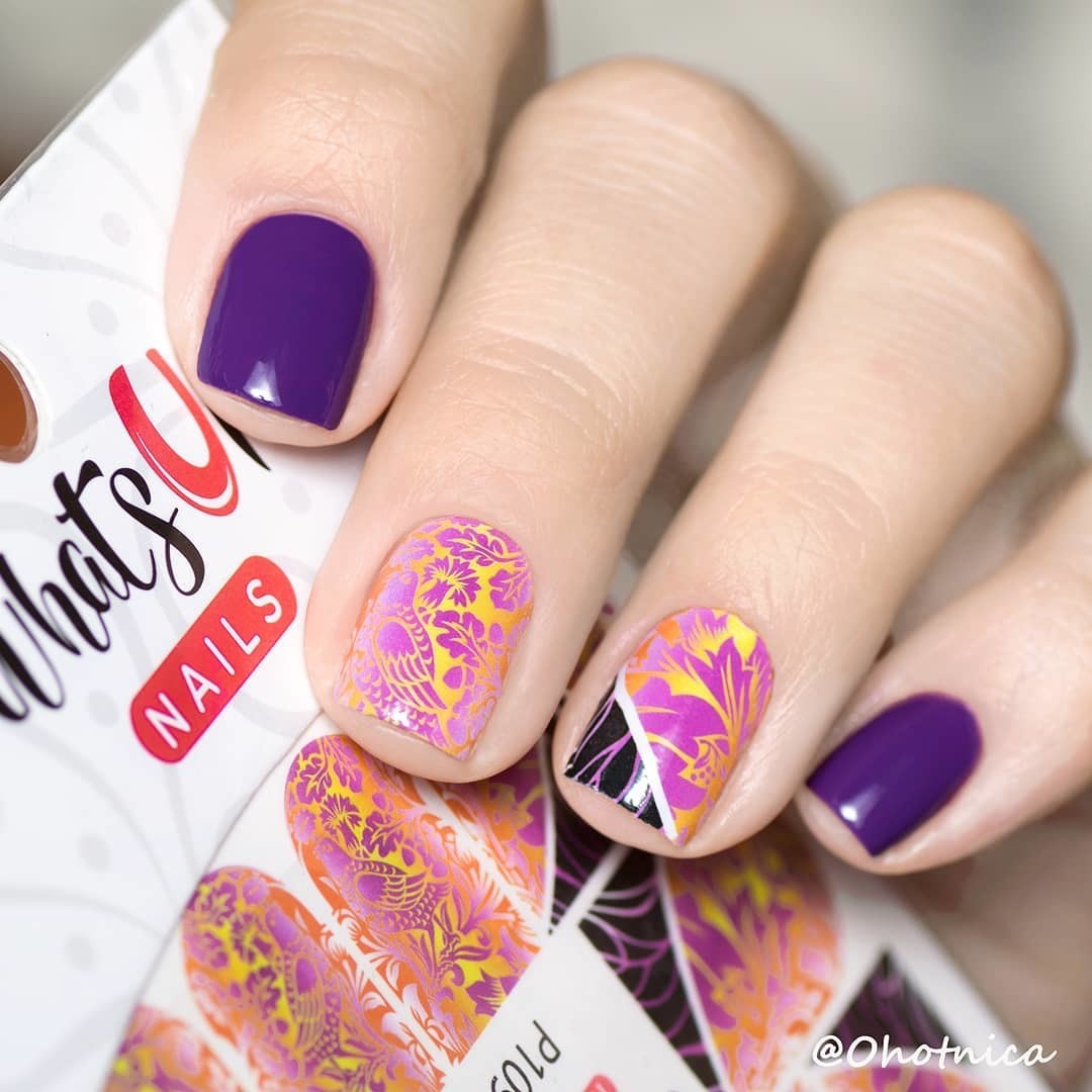 Whats Up Nails P109 Two Birds in the Bush Water Decals Sliders for Nail Art