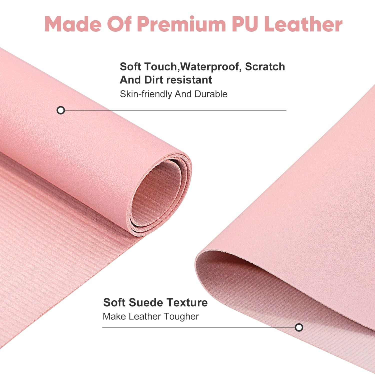 Subay Nail Art Table Mat, (MAT ONLY) Soft Microfiber PU Leather Nail Hand Res…