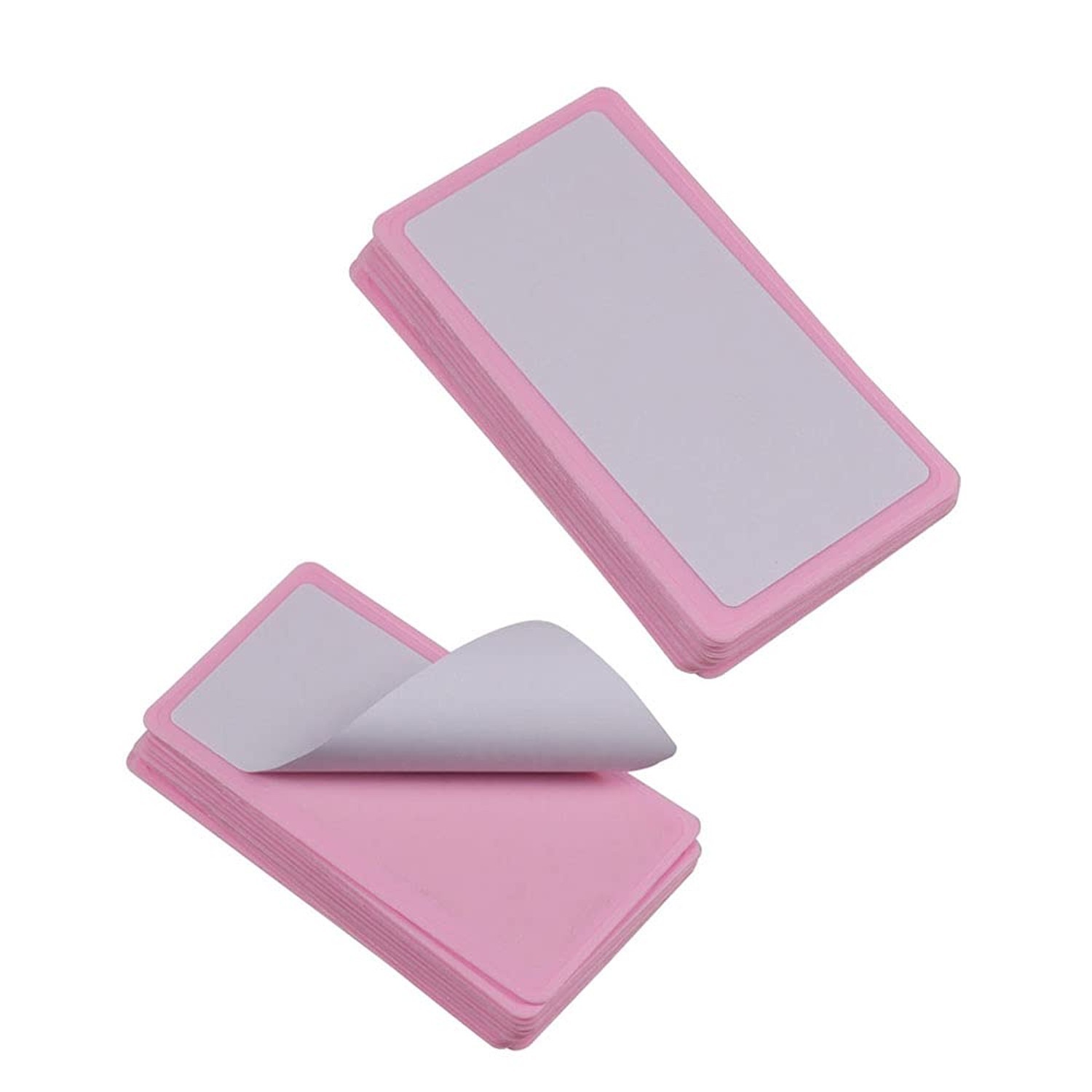 15pcs 12X6cm Nail Art Soft Stamping Protective Pink Color Stamper Rectangel S…