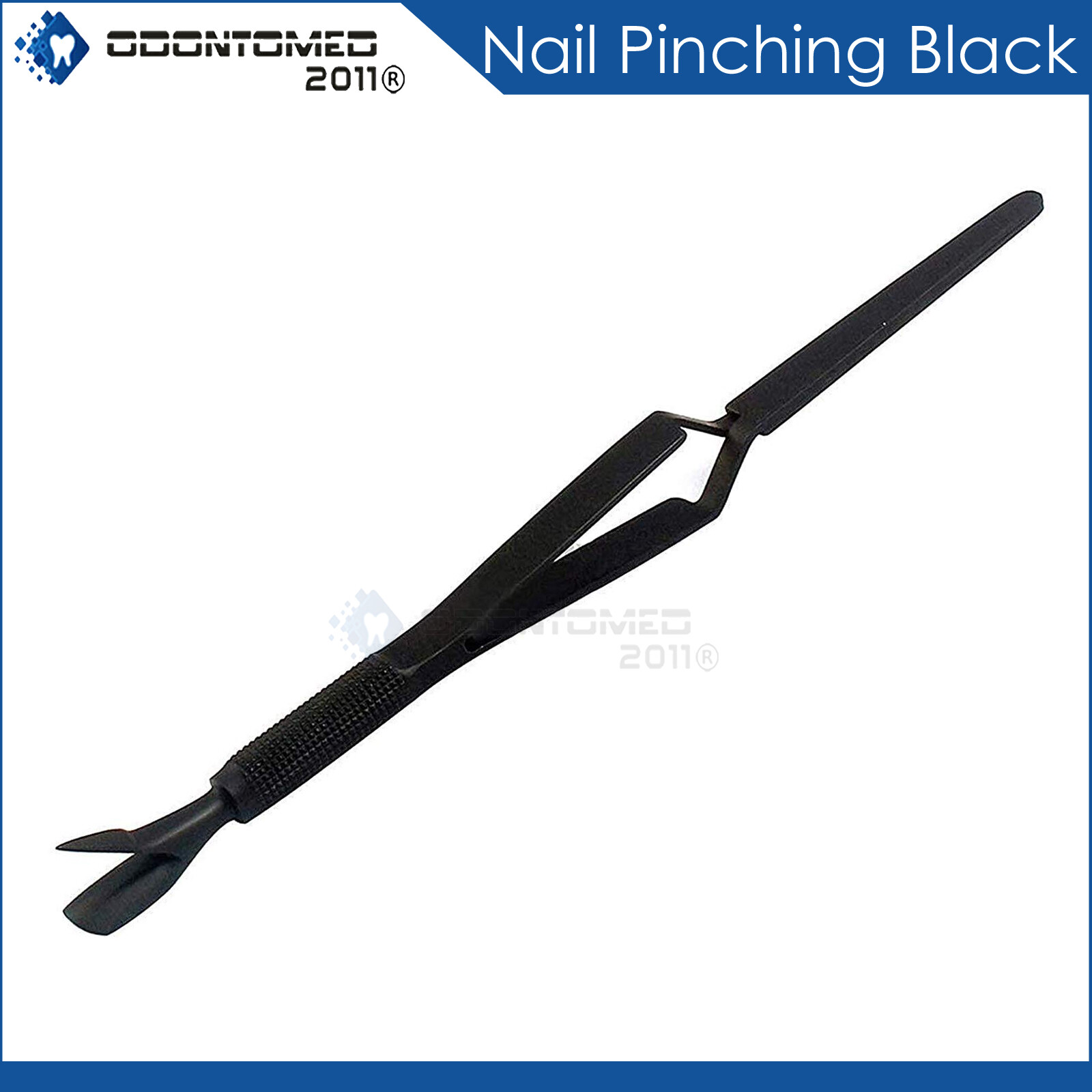 C Curve Nail Acrylic Pincher Cuticle Pusher Pinching Pinch Clamp Tweezers Black