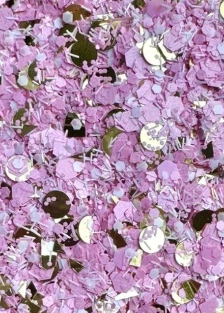 rose gold glitter nails Chunky & Holographic 1tsp