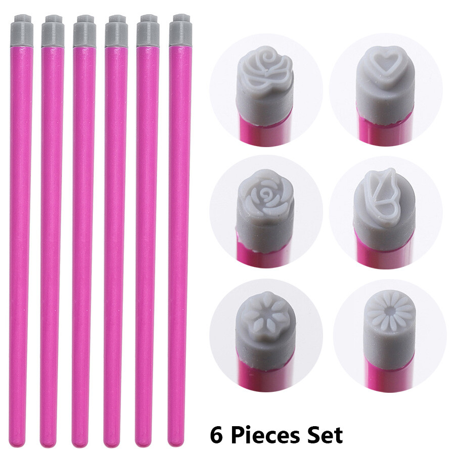 4Pcs/ 6Pcs Nail Art Stamper Set Easy DIY Nail Stamping Floral Butterfly Designs